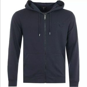 True religion men’s full zipped hoodie
